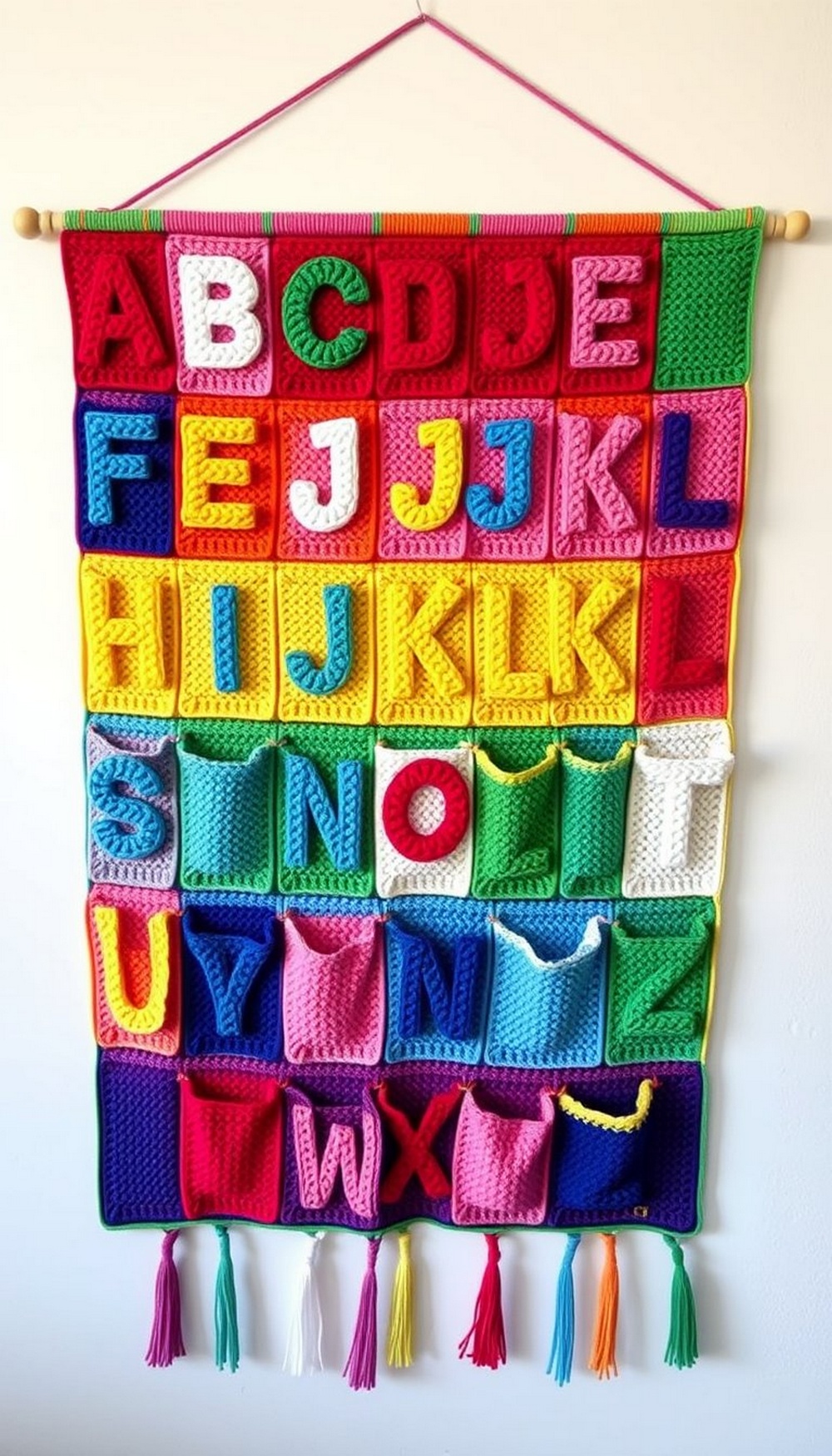 Alphabet Wall Organizer (Kids Room)