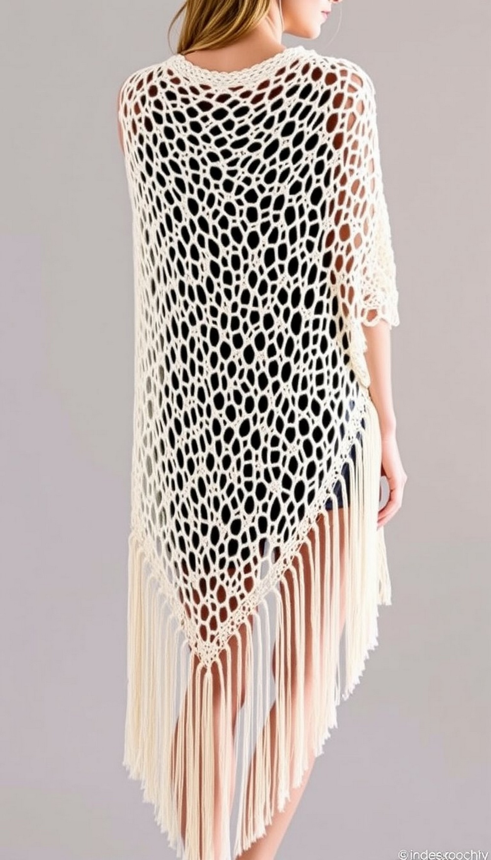Boho Fringe Triangle Wrap