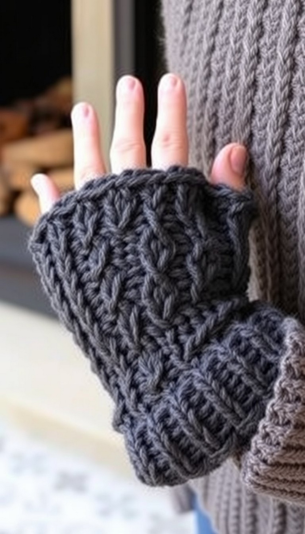 Cable Stitch Gloves