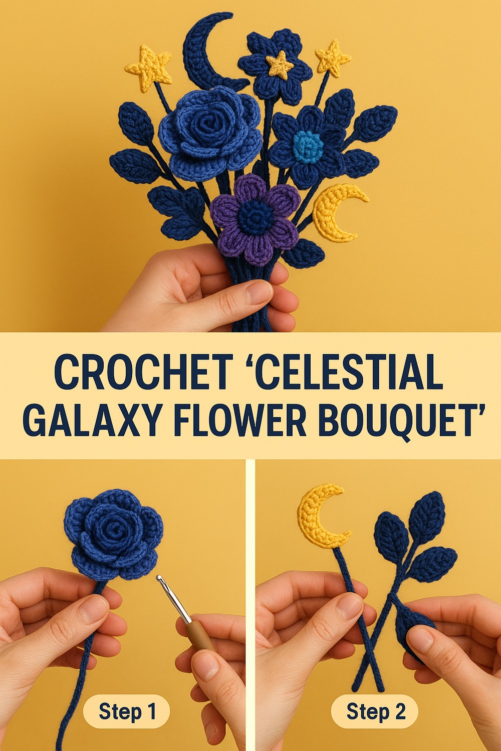 Celestial Galaxy Flower Bouquet