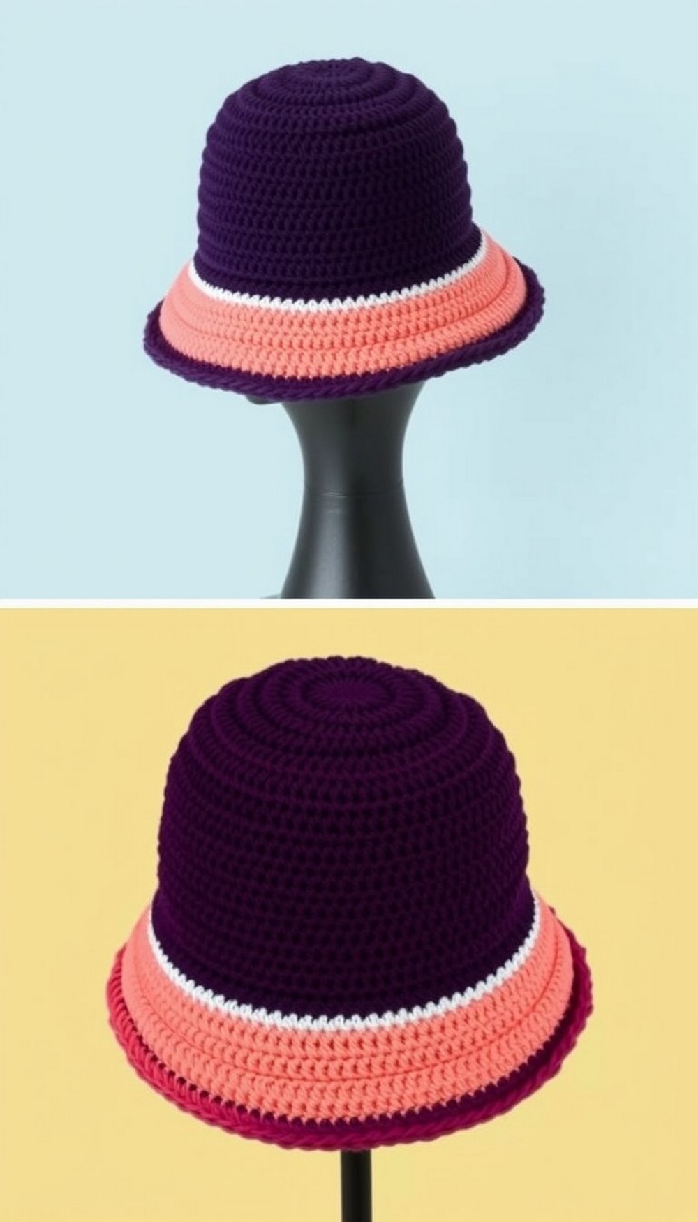 Color Block Bucket Hat