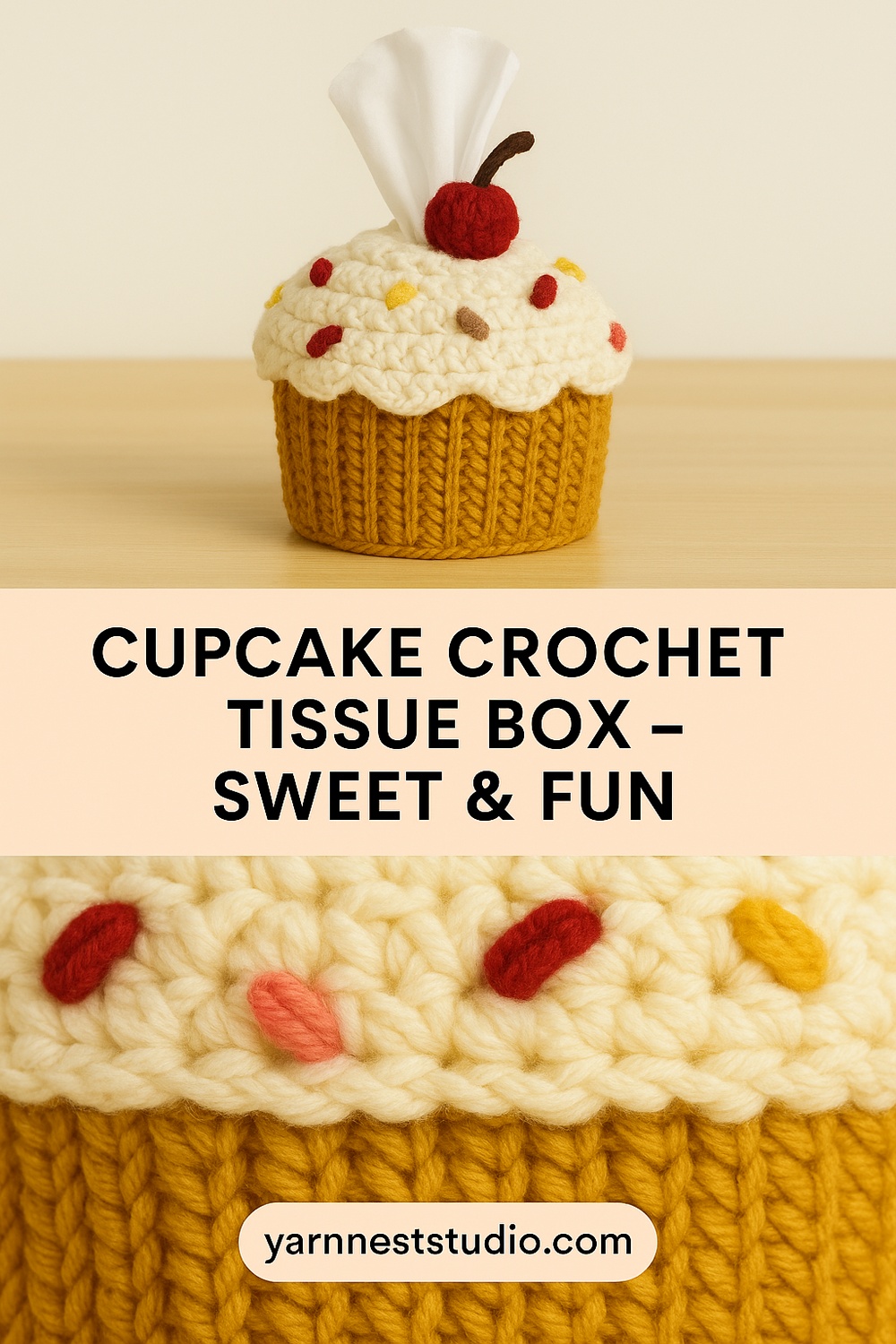 Cupcake Tissue Box