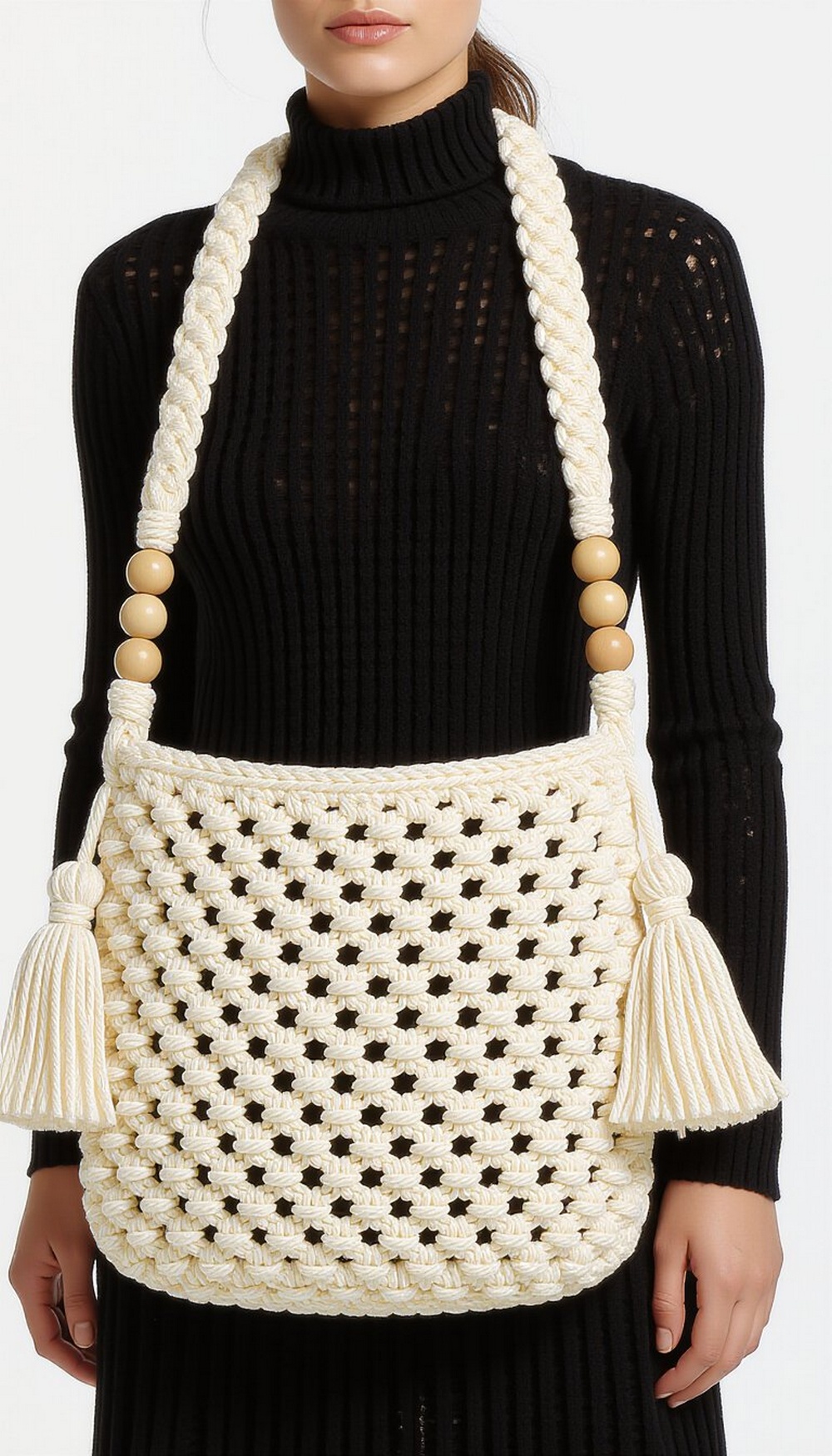 Macramé Inspired Sling Bag