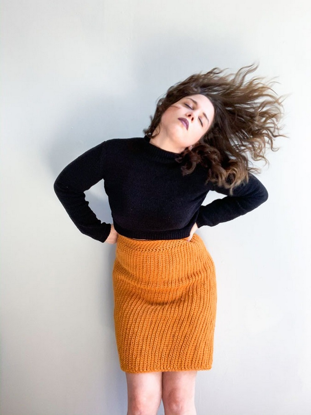 Mesh Pencil Skirt