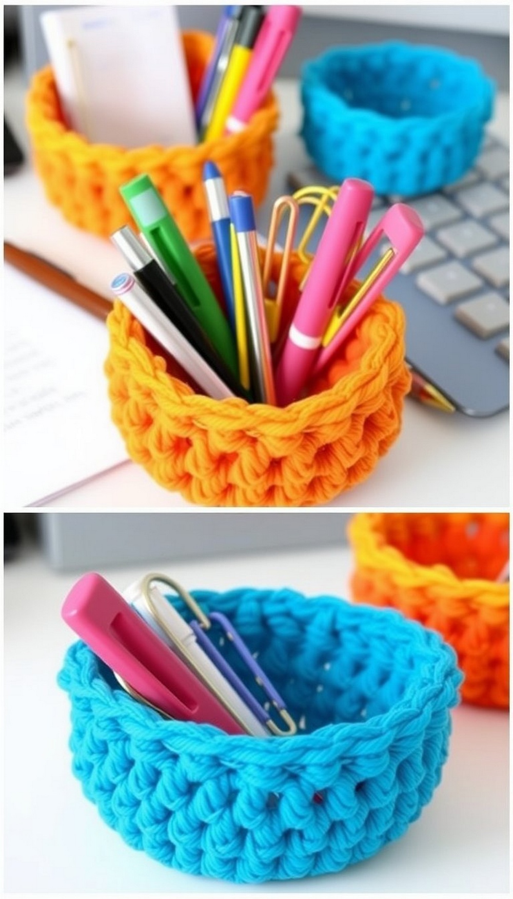 Mini Desk Organizer Baskets