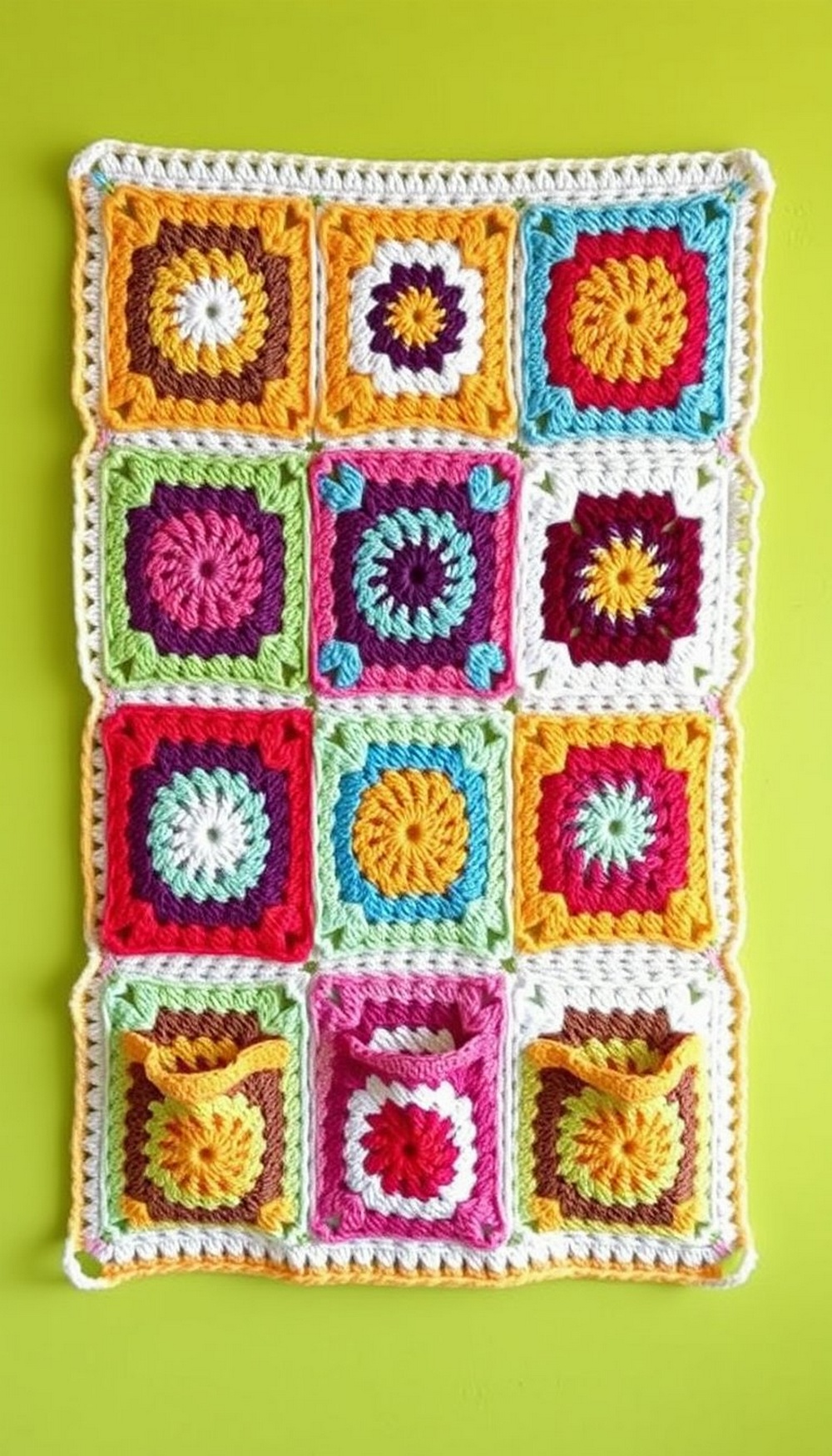 Patchwork Style Wall Pocket Quilt