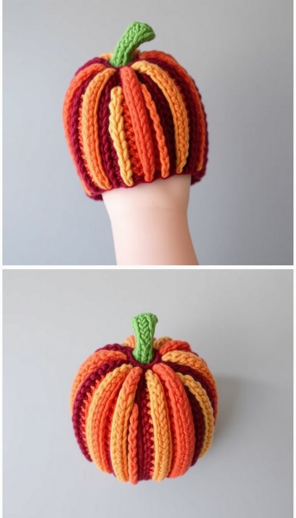 Pumpkin or Apple Beanie (Seasonal)