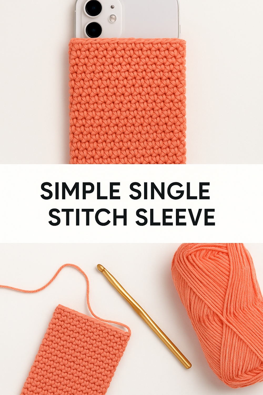 Simple Single Stitch Sleeve