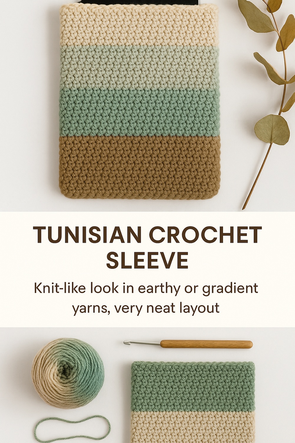 Tunisian Crochet Sleeve
