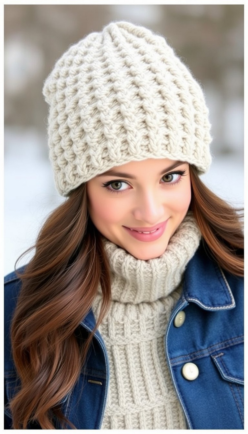 Waffle Stitch Beanie