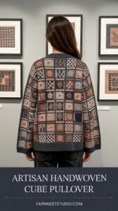 Artisan Handwoven Cube Pullover