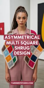 Asymmetrical Multi Square Shrug Design