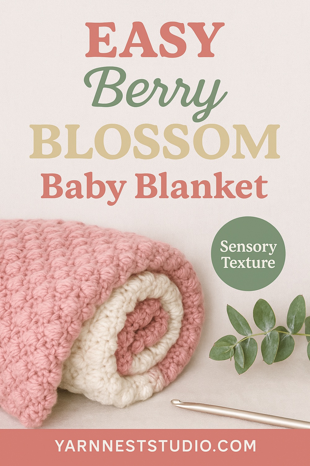 Berry Blossom Baby Blanket