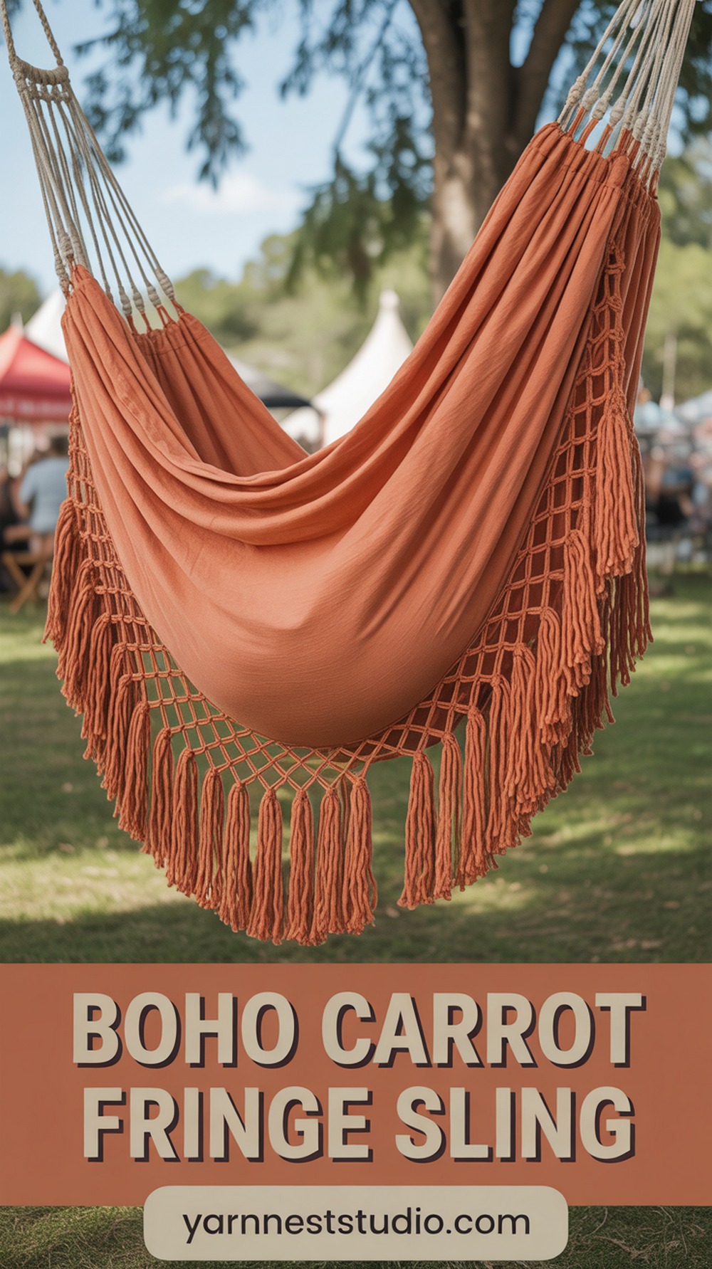 Boho Carrot Fringe Sling