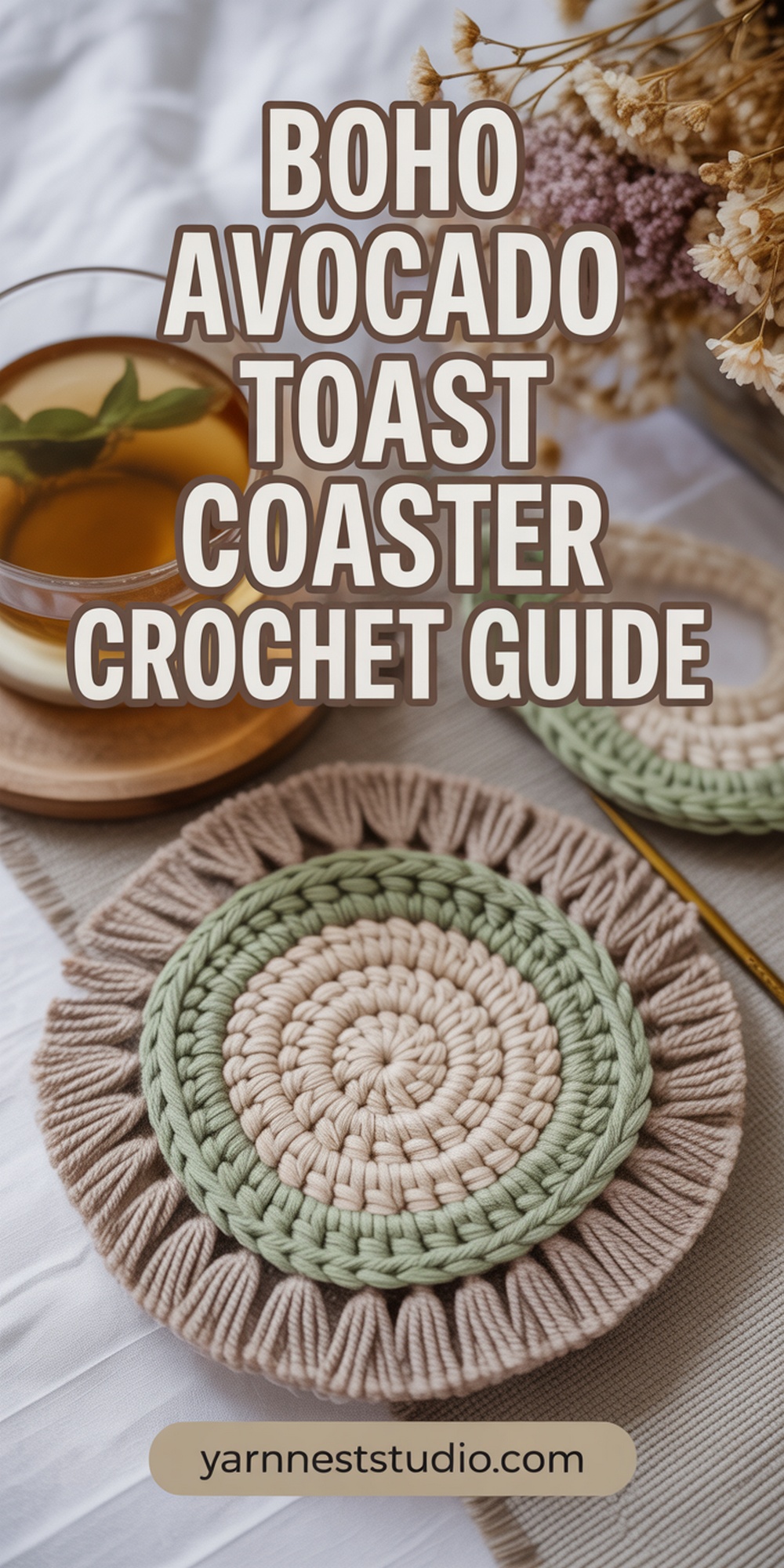 Boho Chic Avocado Toast with Tassel Edges
