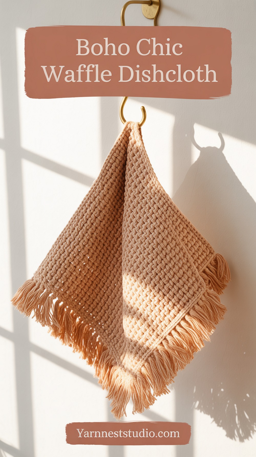 Boho Chic Waffle Dishcloth