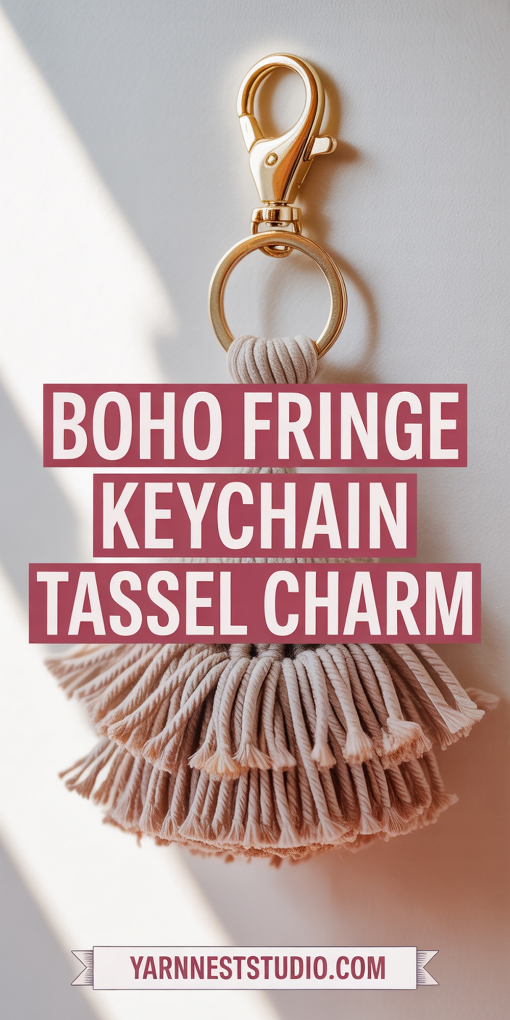 Boho Fringe Keychain Tassel Charm