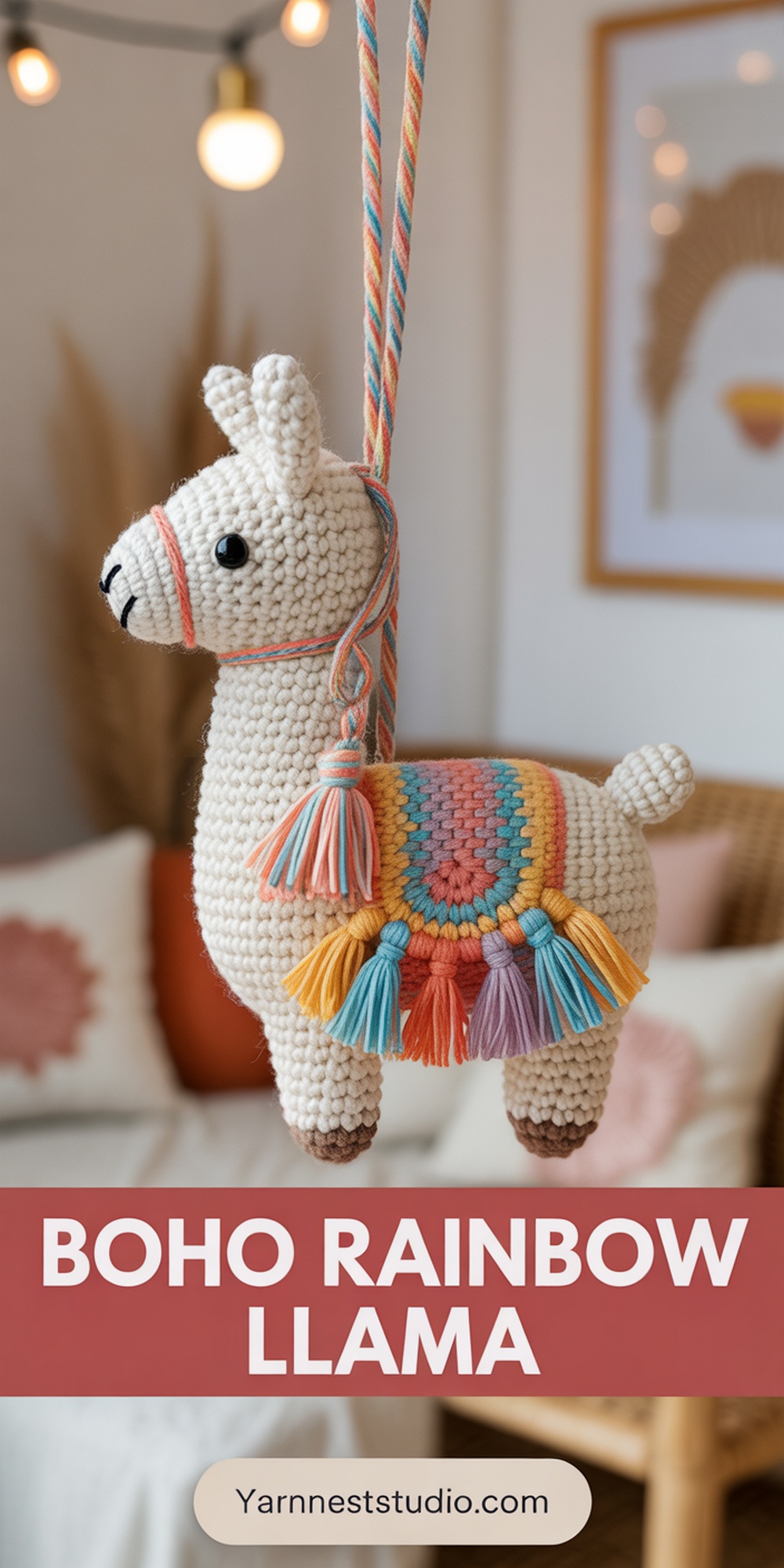 Boho Rainbow Llama