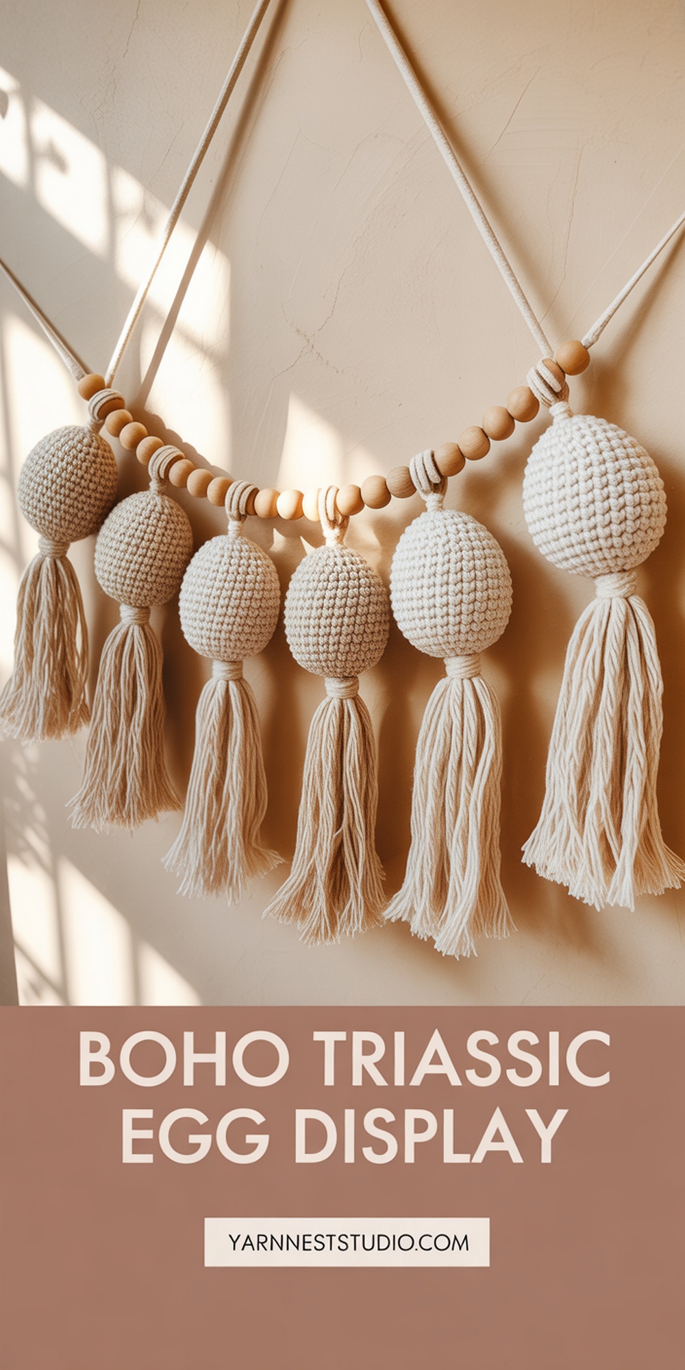 Boho Triassic Egg Display
