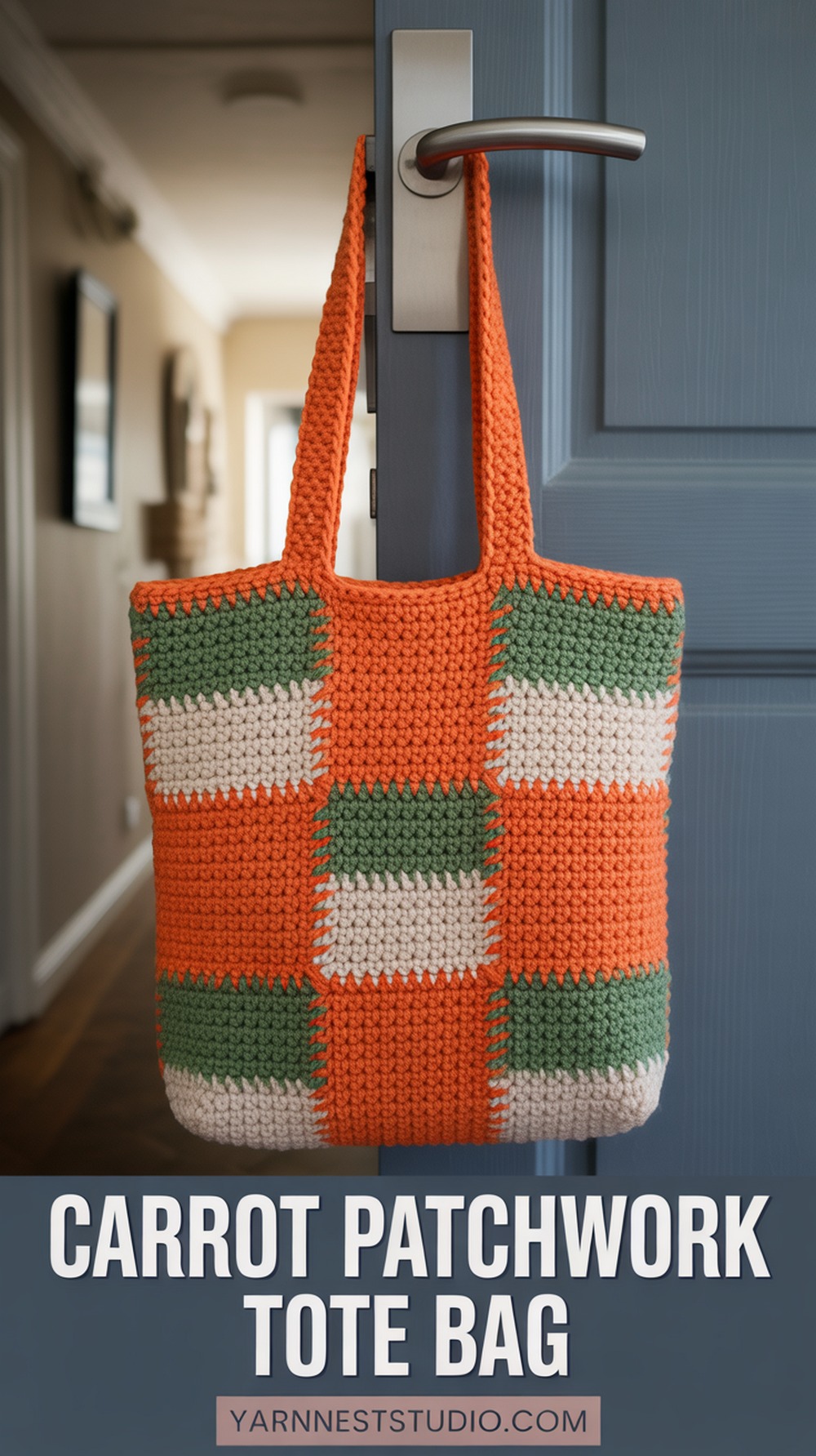 Carrot Patchwork Tote Bag