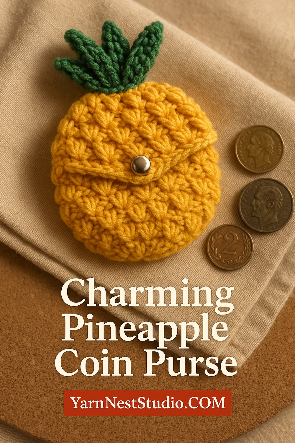 Charming Pineapple Coin Purse