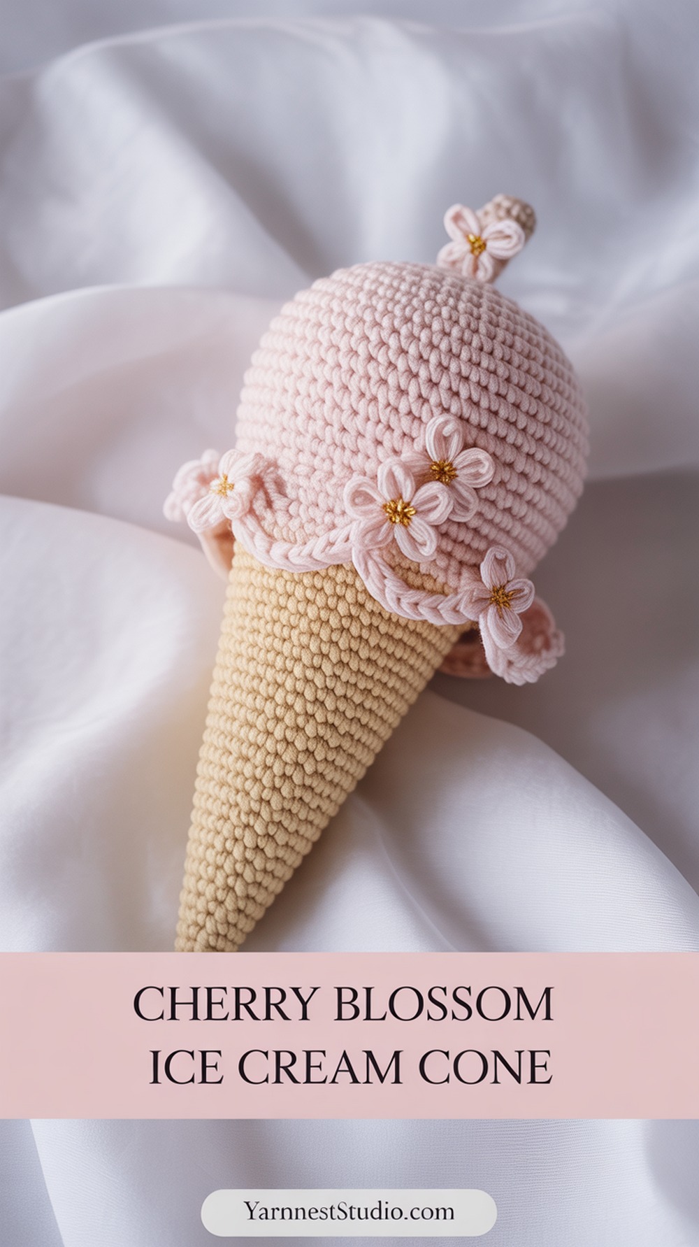 Cherry Blossom Ice Cream Cone