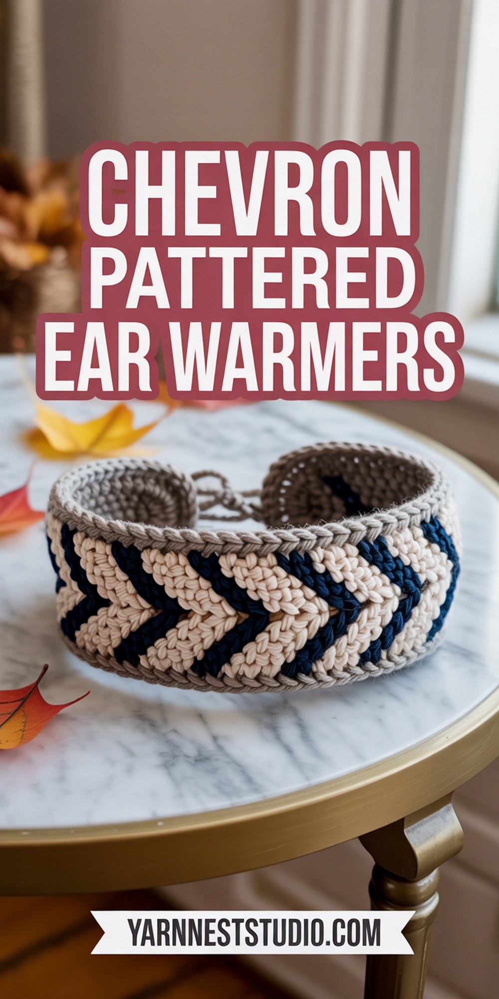 Chevron Pattern Ear Warmers