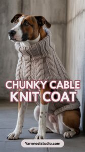 Chunky Cable Knit Coat