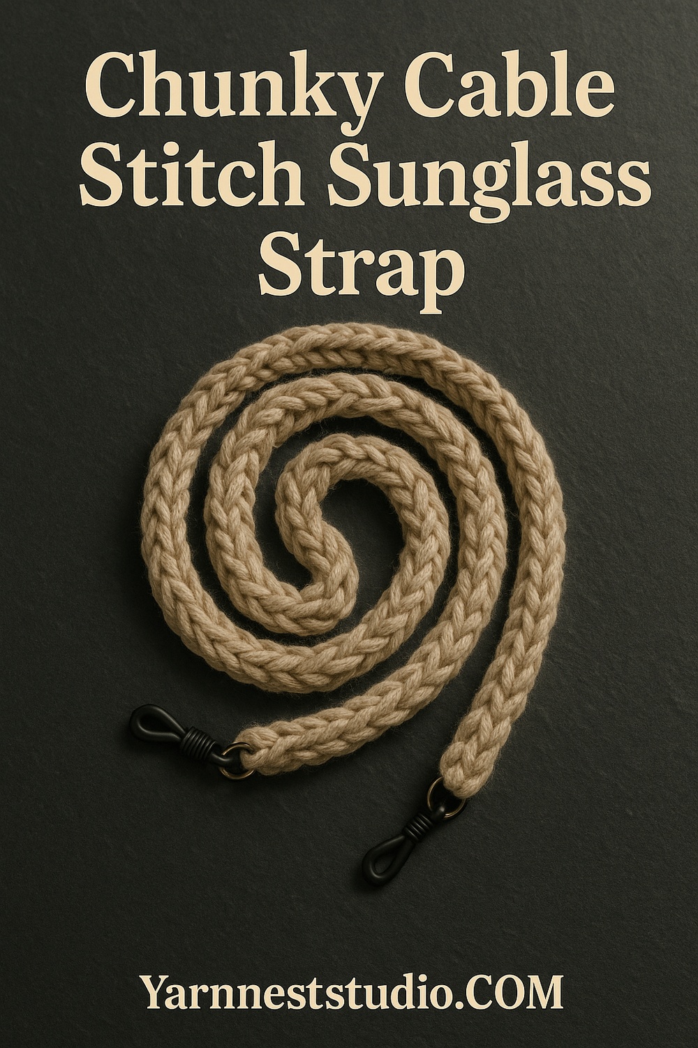 Chunky Cable Stitch Sunglass Strap