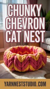 Chunky Chevron Cat Nest