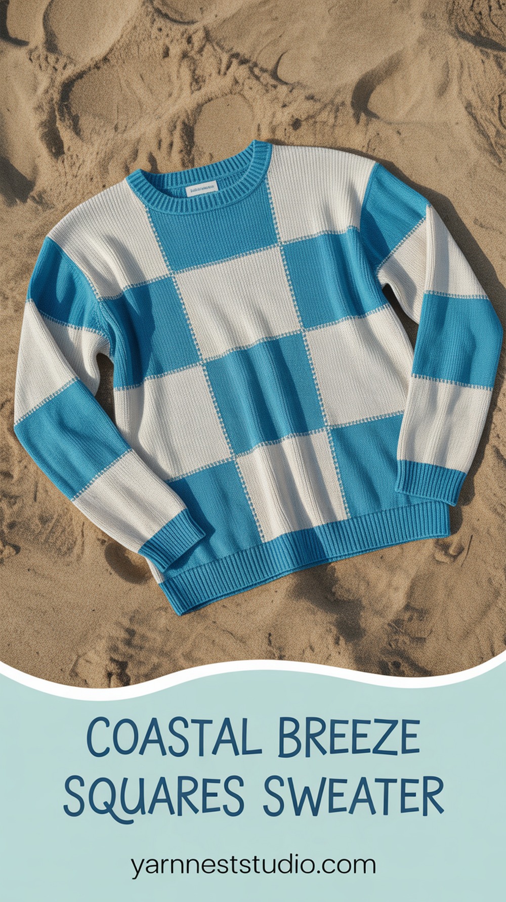 Coastal Breeze Squares Sweater