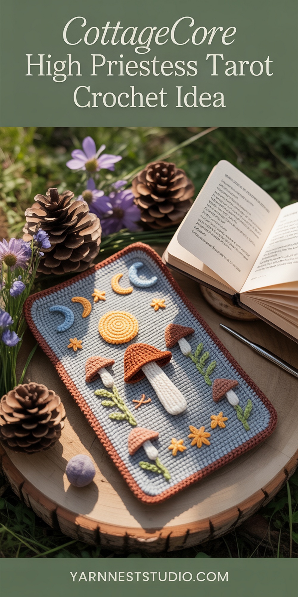 Cottagecore High Priestess with Mushroom Accents