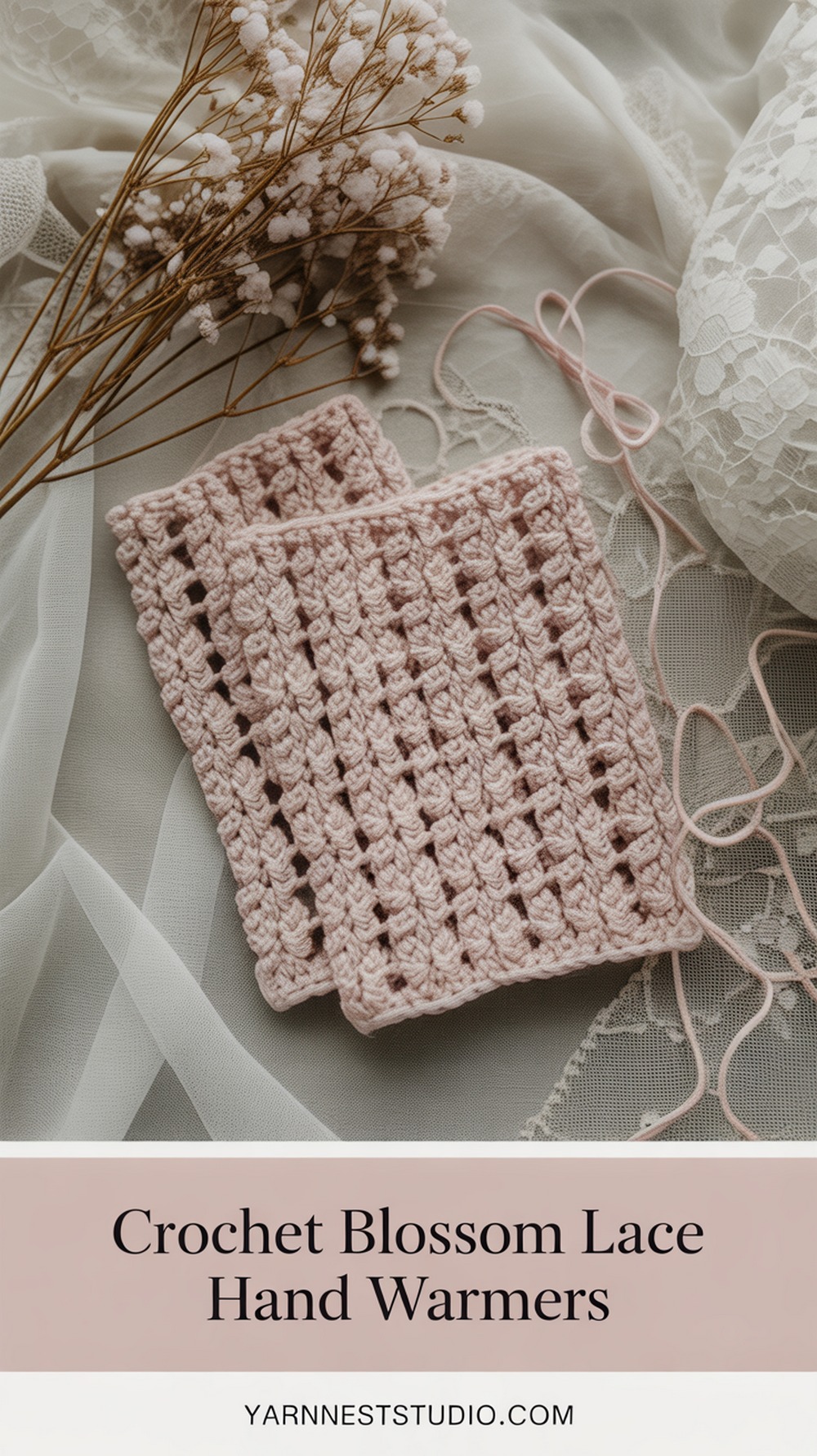 Crochet Blossom Lace Hand Warmers