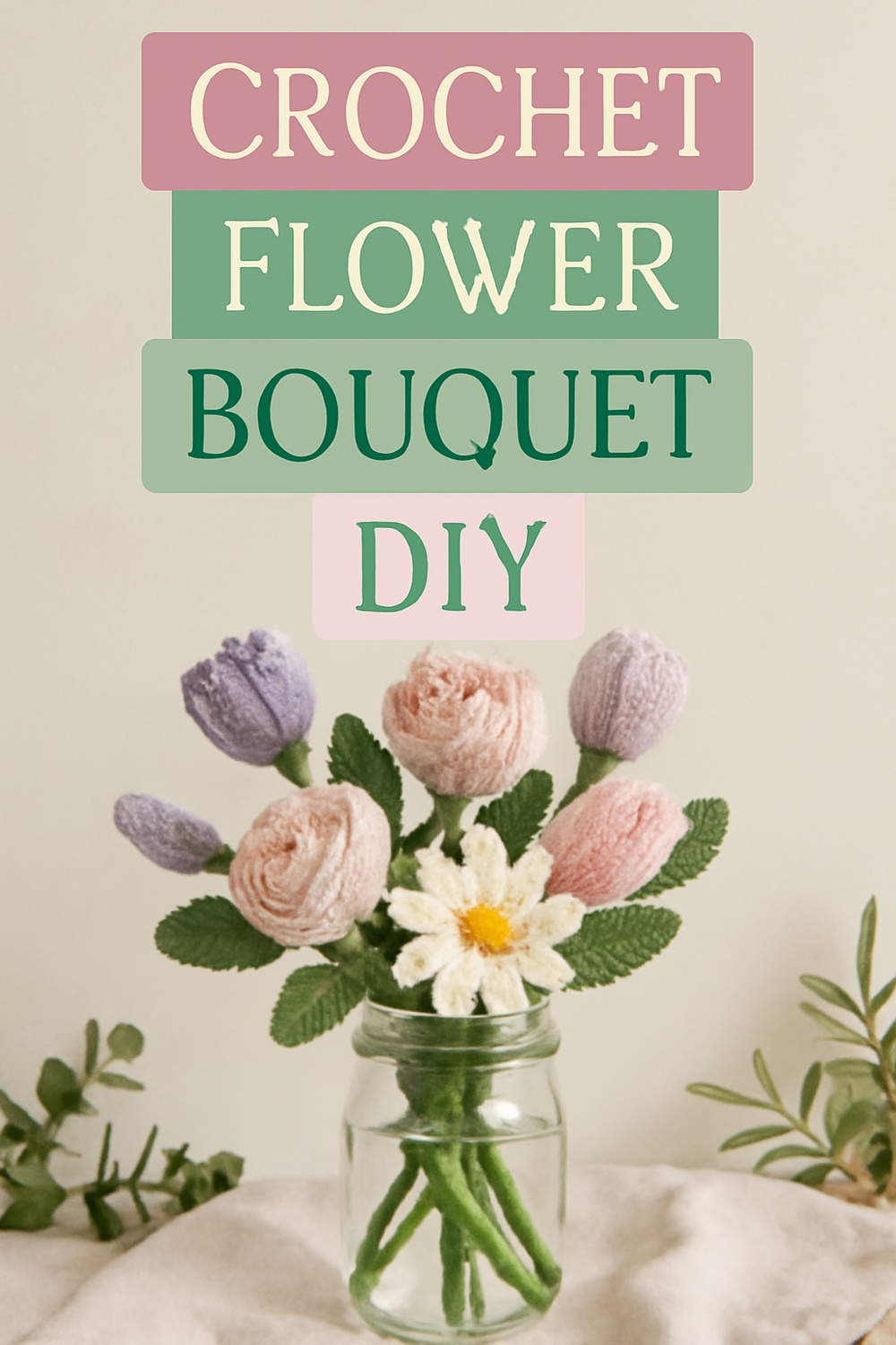 Crochet Flower Bouquet