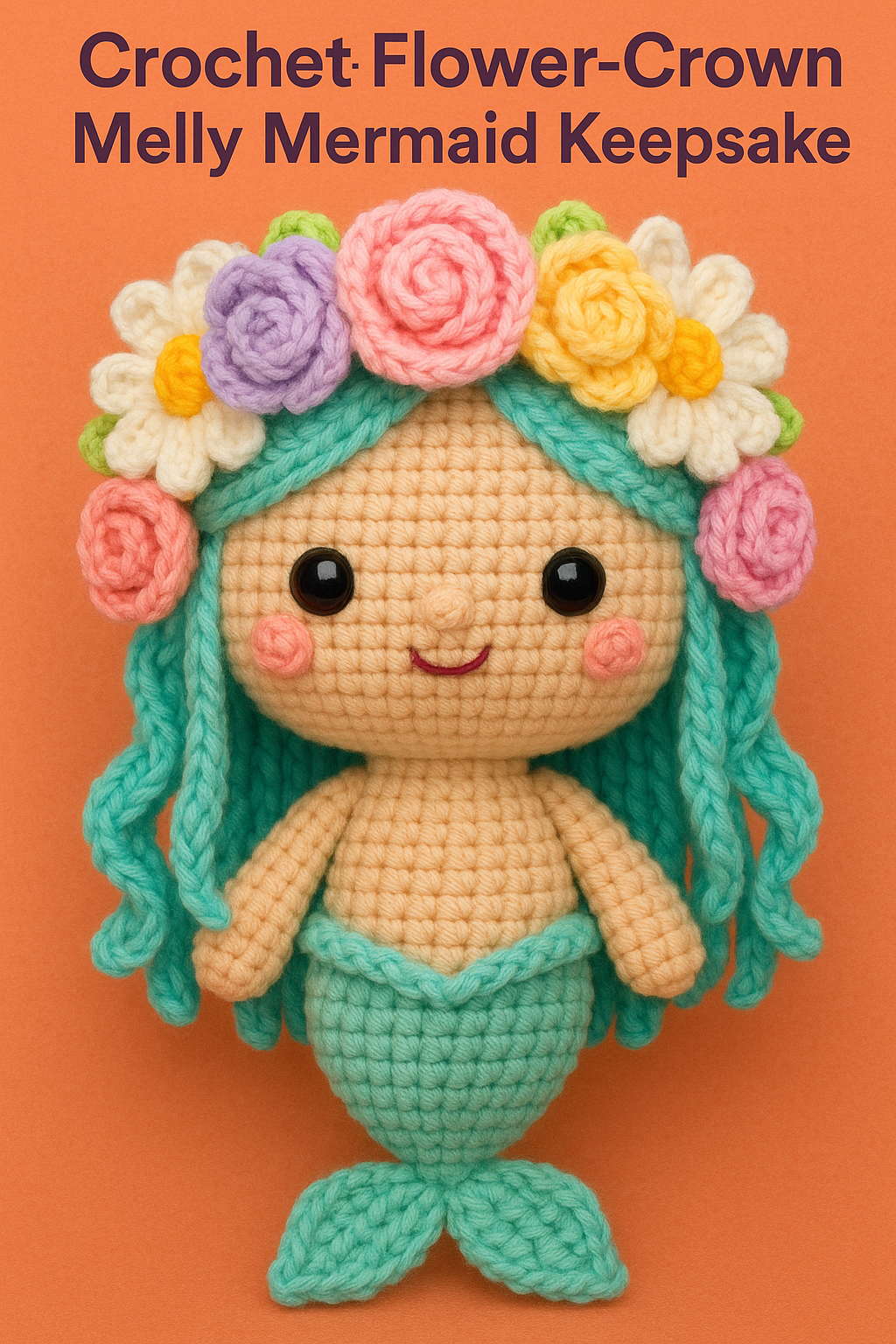 Crochet Flower Crown Melly Mermaid Keepsake