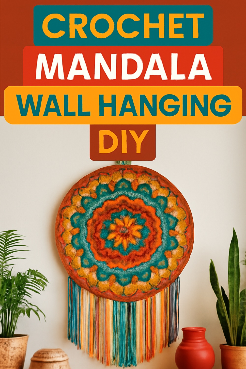 Crochet Mandala Wall Hanging