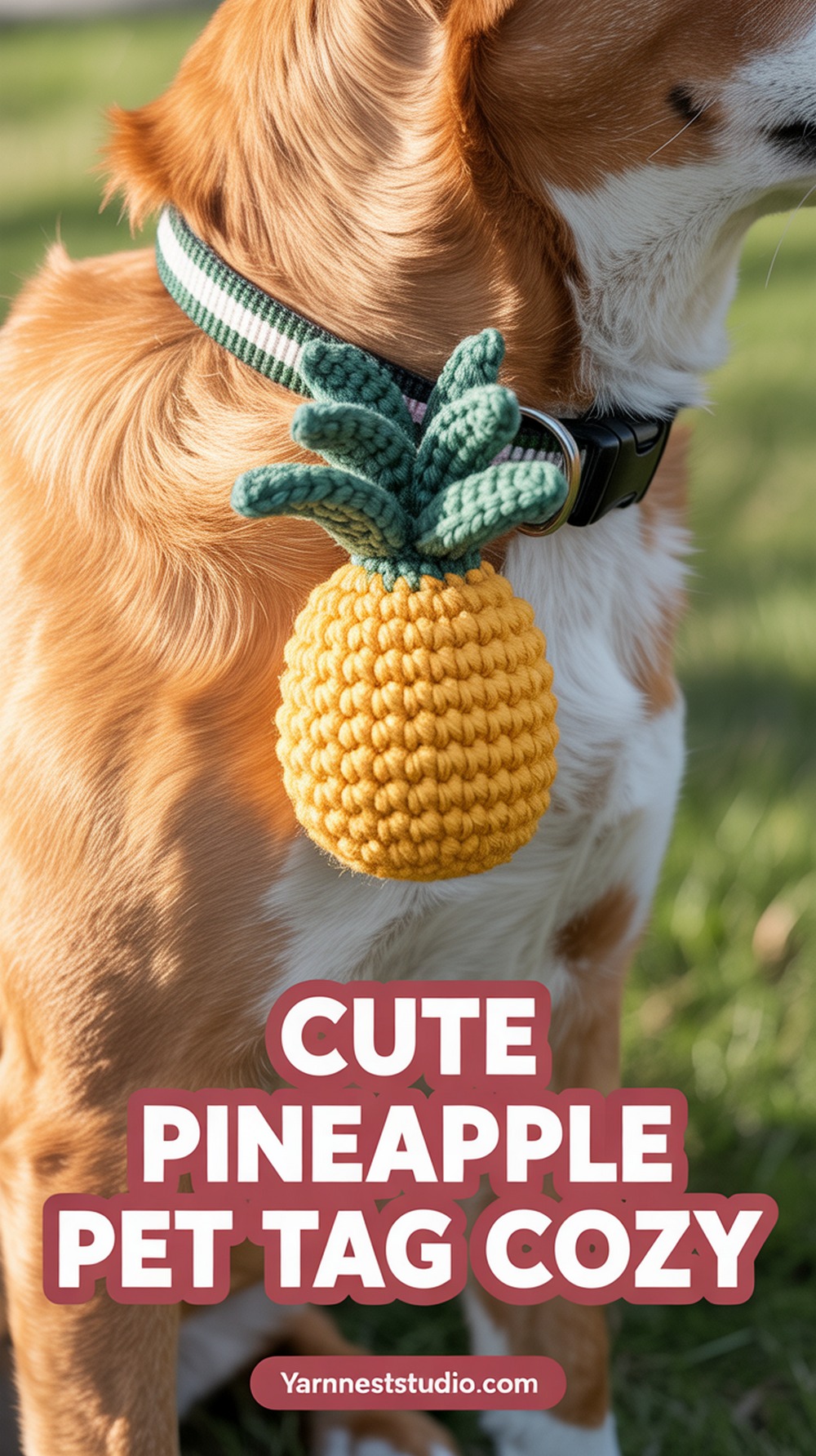 Cute Pineapple Pet Tag Cozy