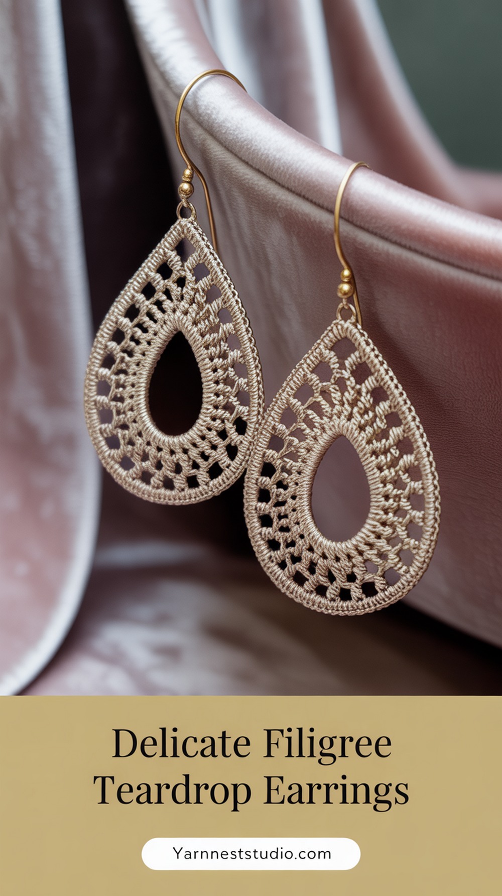 Delicate Filigree Teardrop Earrings