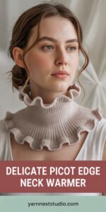 Delicate Picot Edge Neck Warmer