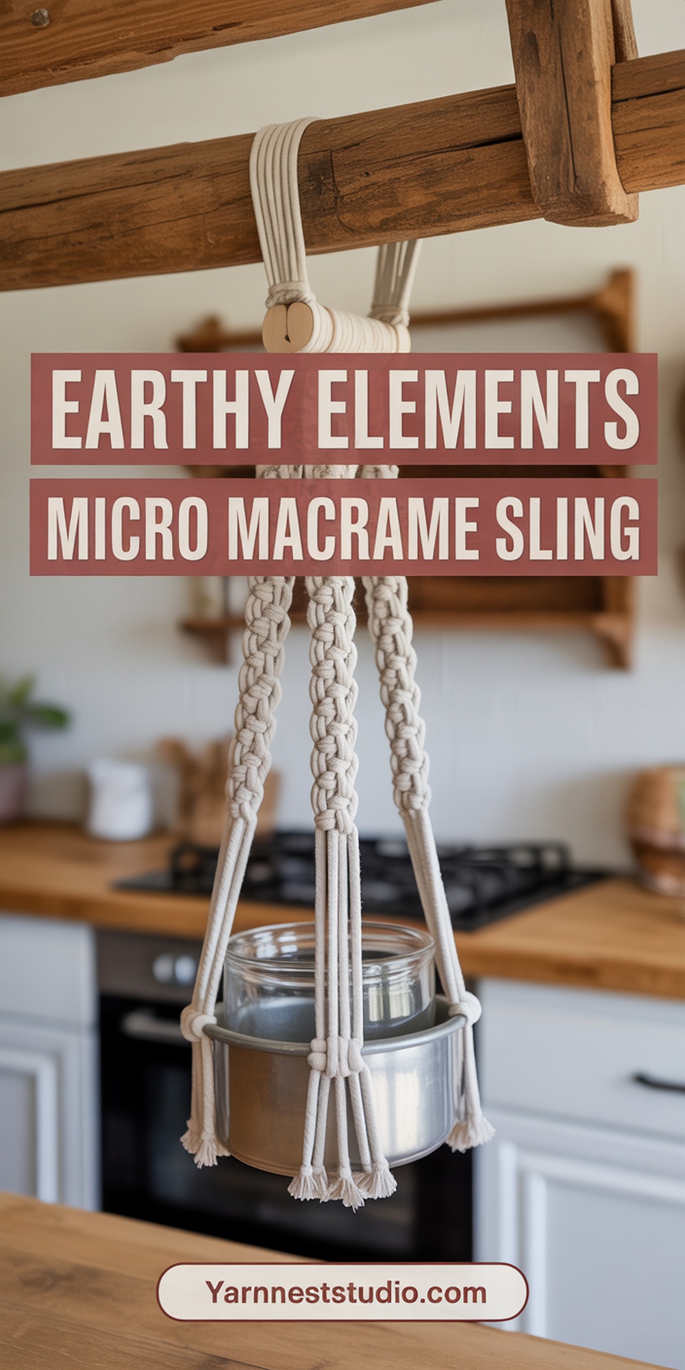 Earthy Elements Micro Macrame Sling