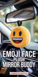 Emoji Face Plush Mirror Buddy