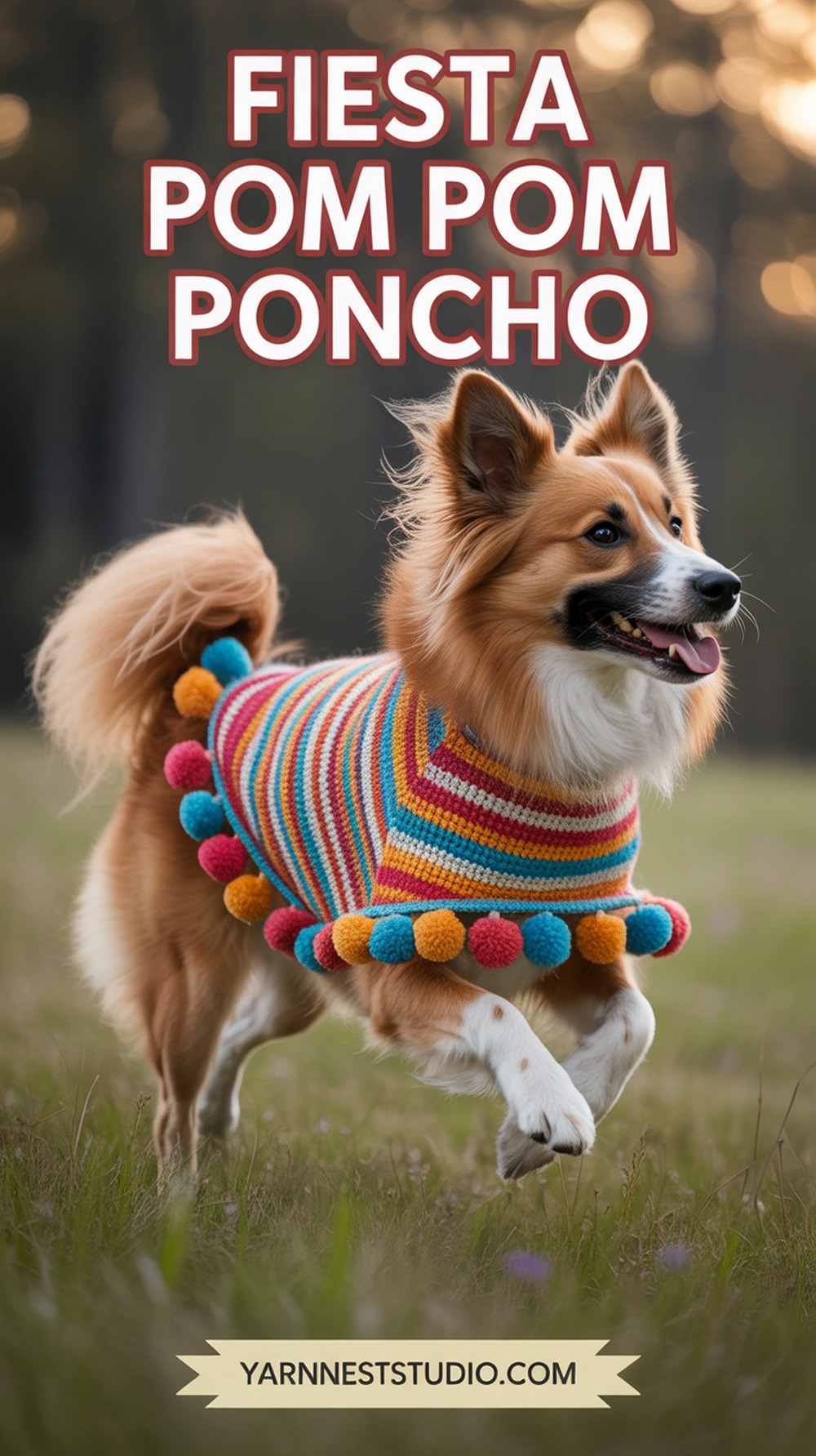 Fiesta Pom Pom Poncho