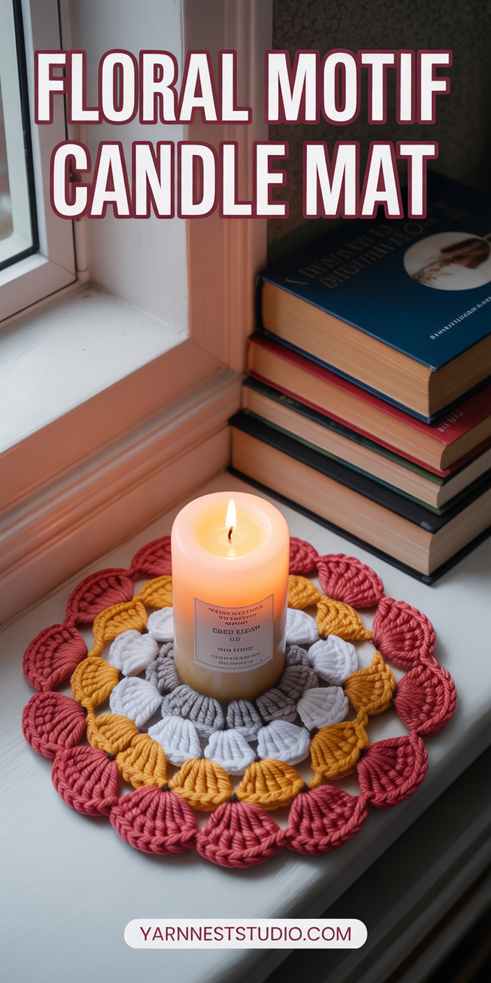 Floral Motif Candle Mat