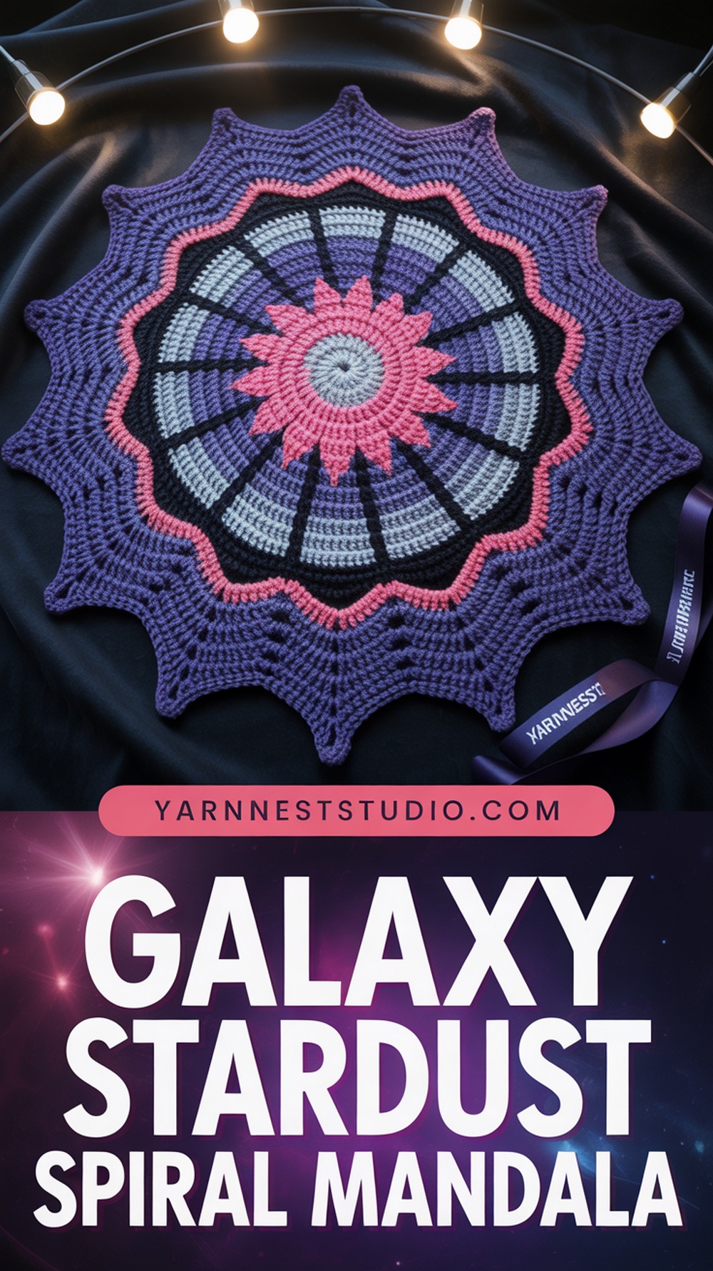 Galaxy Stardust Spiral Mandala