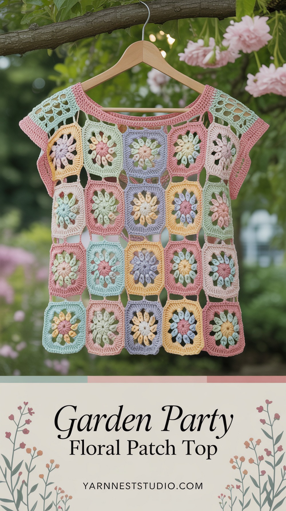 Garden Party Floral Patch Top