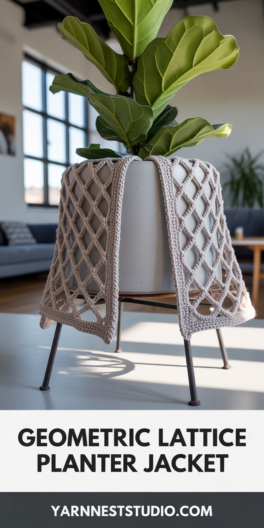 Geometric Lattice Planter Jacket