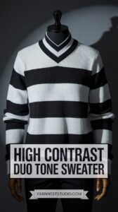 High Contrast Duo Tone Sweater