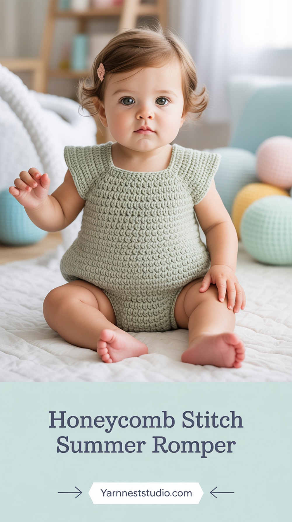 Honeycomb Stitch Summer Romper