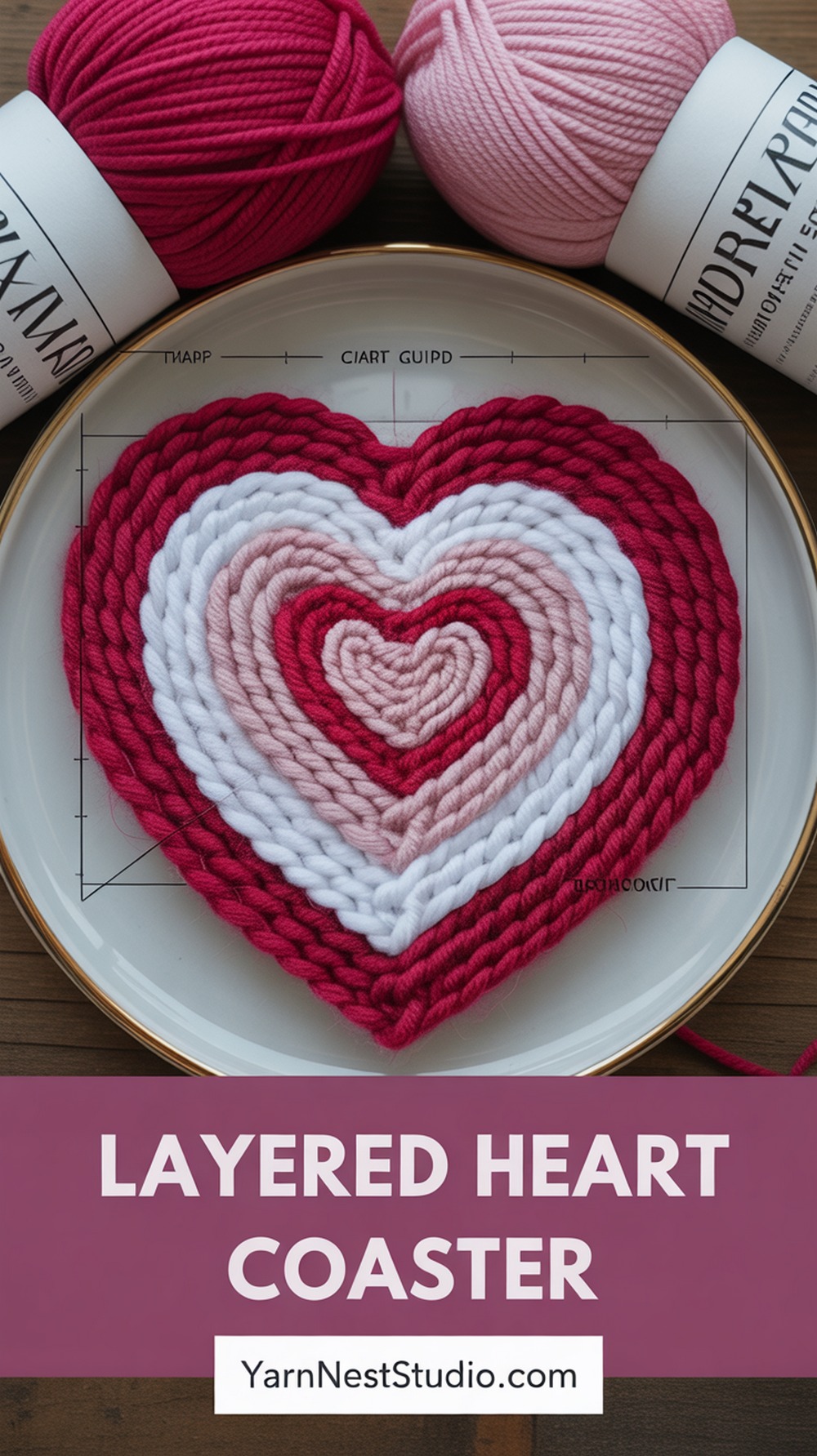 Layered Heart Coaster
