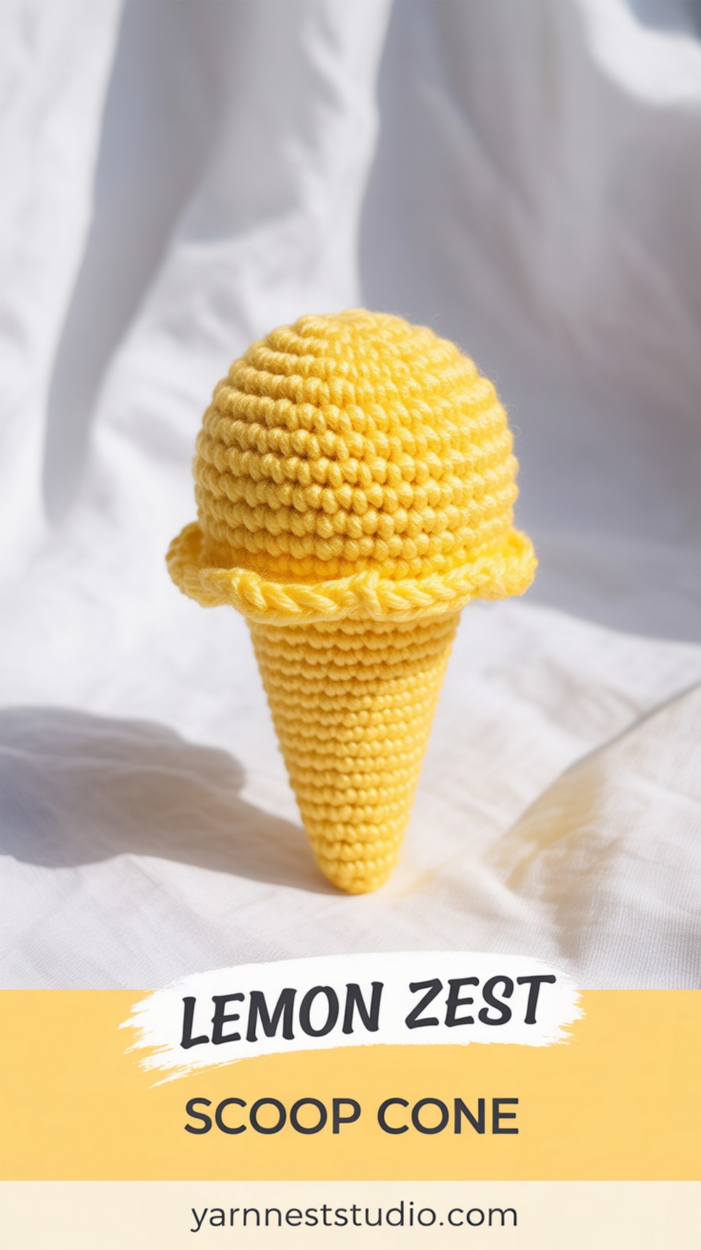 Lemon Zest Scoop Cone